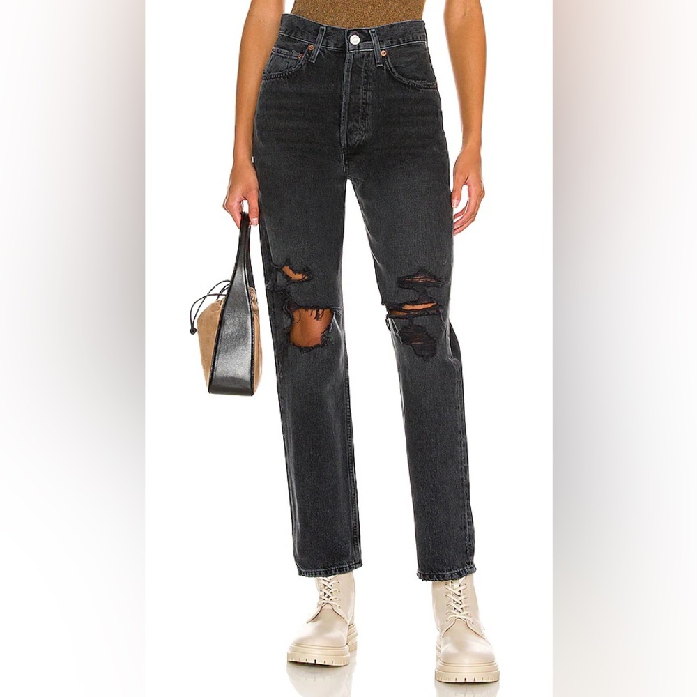 AGOLDE 90s Jean Distressed Black 
CUT# 57509
STYLE#A069C-1157